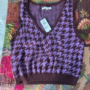 Pacsun brown and purple vest 💜